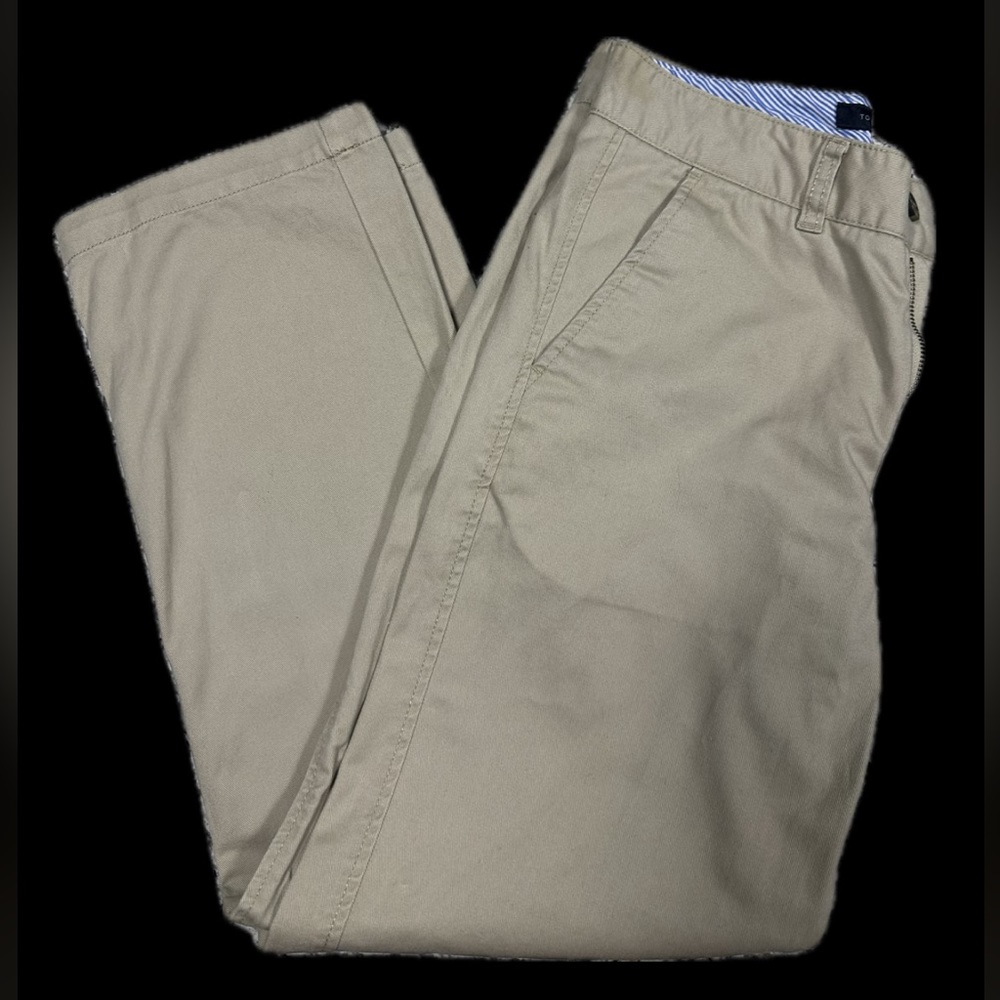 Tommy Hilfiger Boys Pants Size 16 Regular Khaki Tan Flat Front
